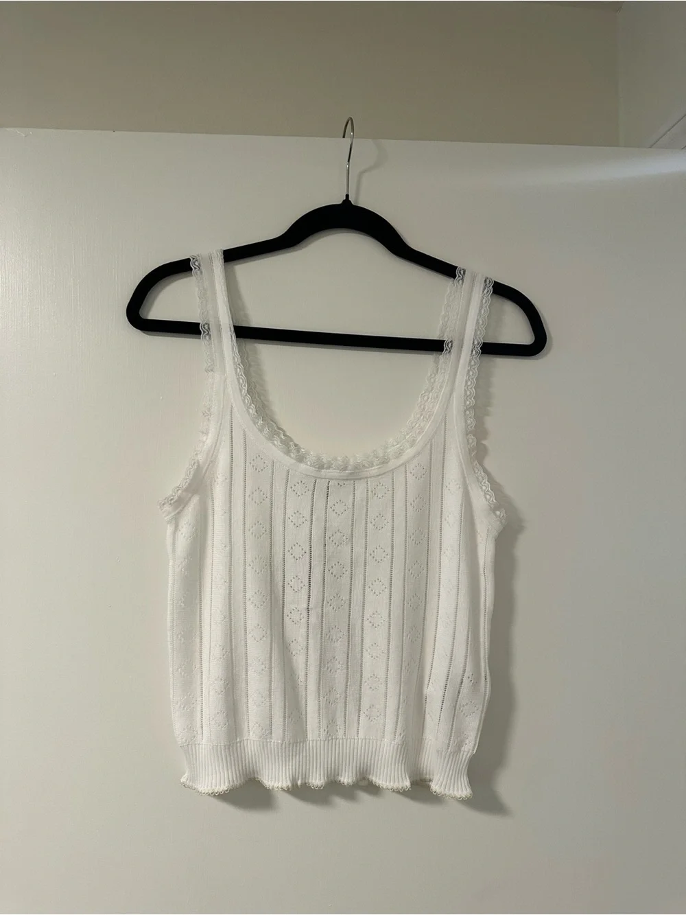 J Crew Pointelle Sweater Tank
